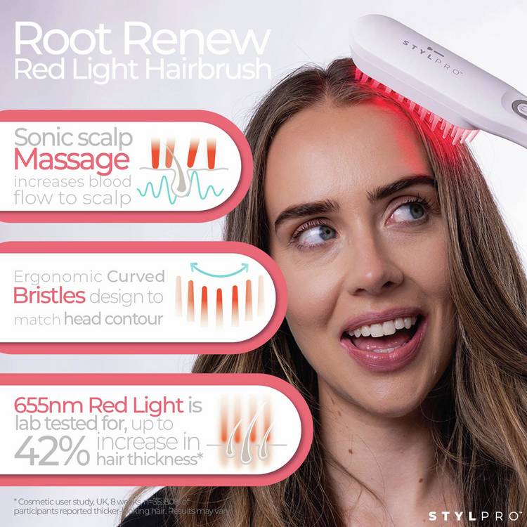 STYLPRO Root Renew red light hairbrush (British brand)