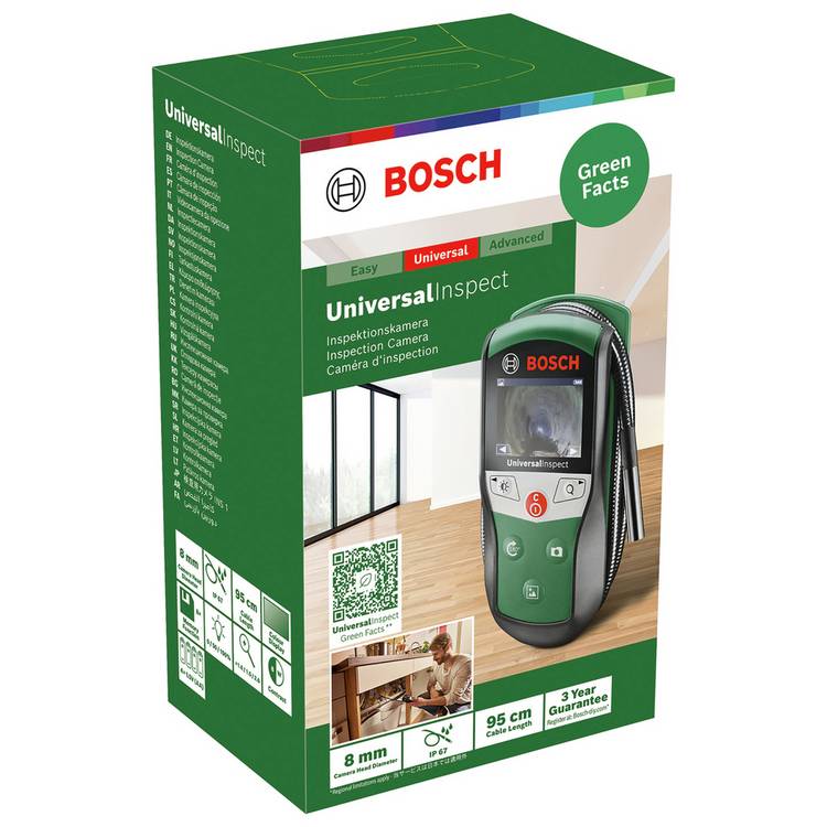 Bosch Universal Inspect inspection camera with flexible cable - British product