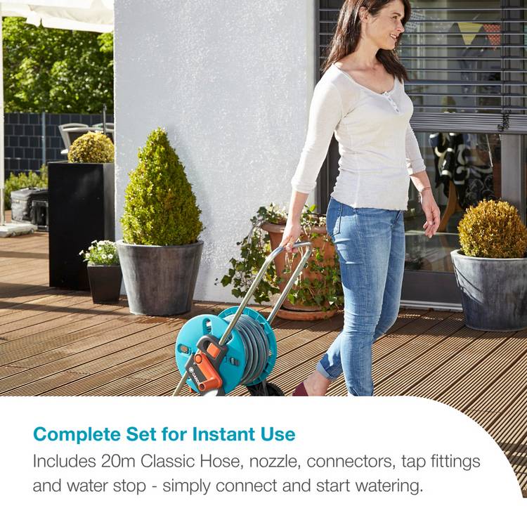 GARDENA CleverRoll S hose trolley 20m - British product