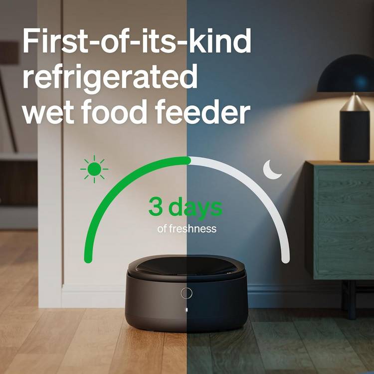 PETLIBRO Polar wet food feeder black, imported from the UK