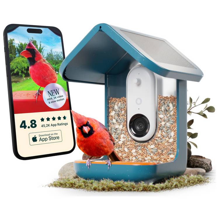 Bird Buddy smart bird feeder Pro Blue - British product