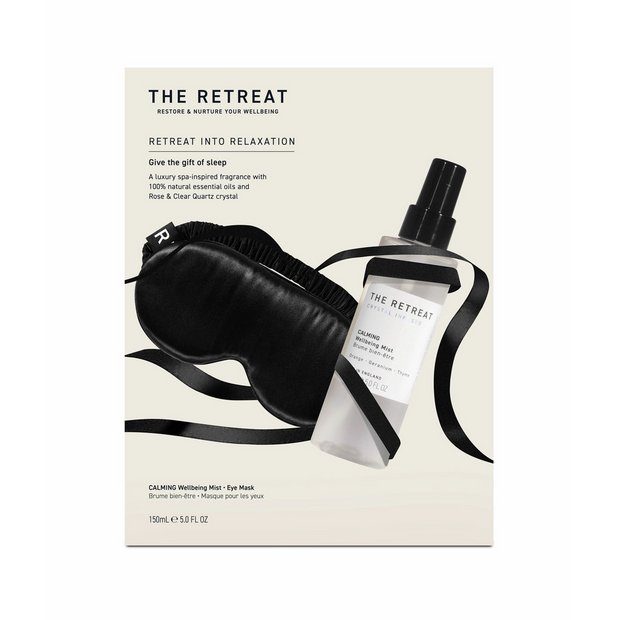 The Retreat sleep gift set with calming mist and eye mask - British product