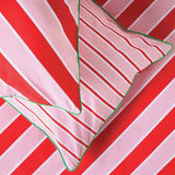 Habitat Candy Stripe pink & red double bedding set - British product