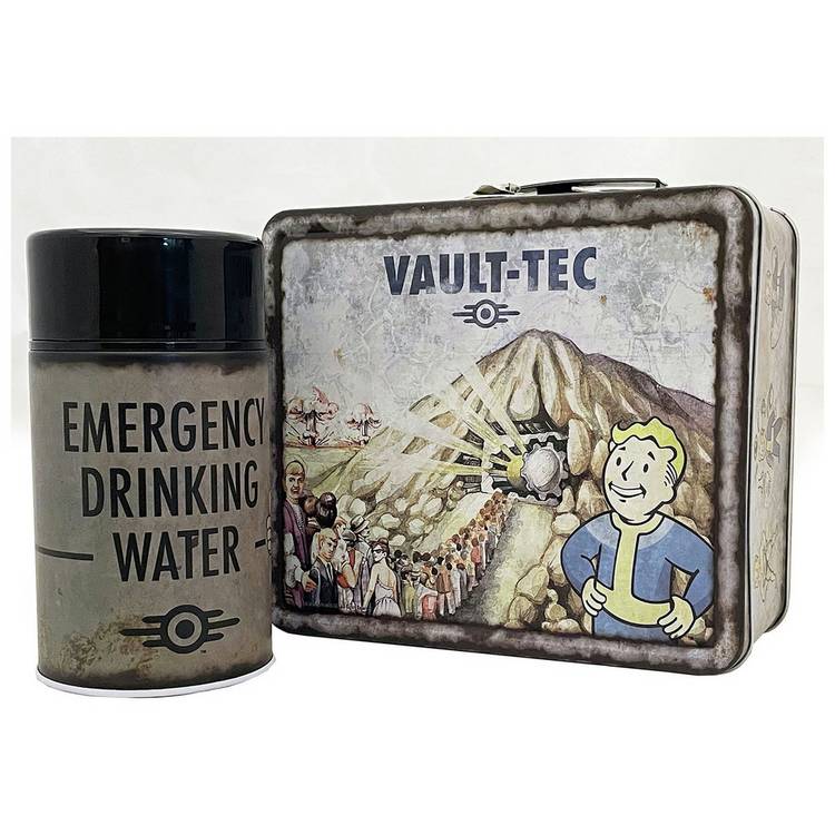 Fallout Vault-Tec lunchbox and flask 19cm, imported from the UK