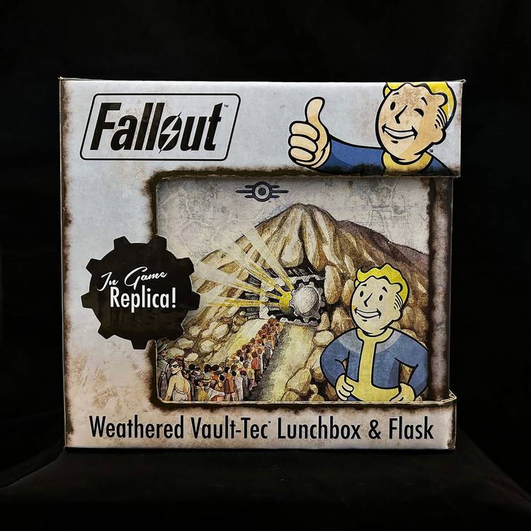 Fallout Vault-Tec lunchbox and flask 19cm, imported from the UK