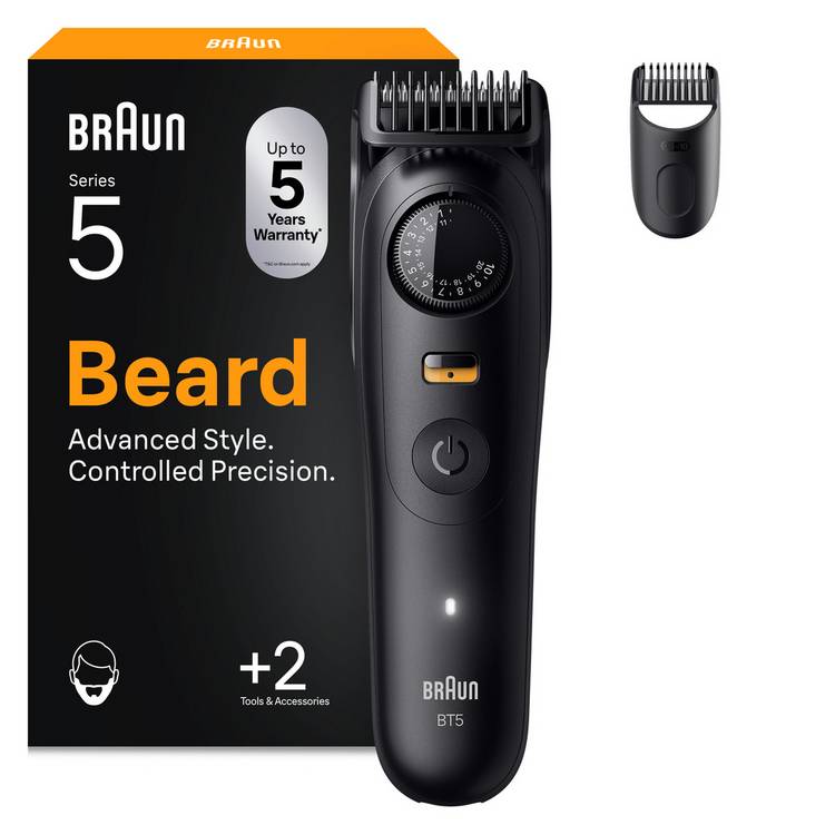 Braun BT 5500 beard trimmer, UK version