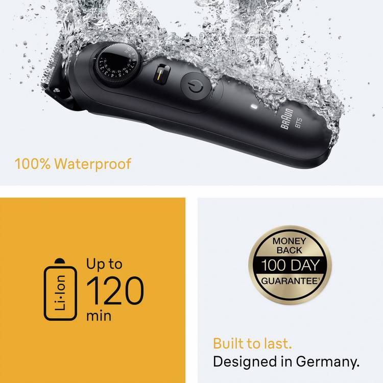 Braun BT 5500 beard trimmer, UK version