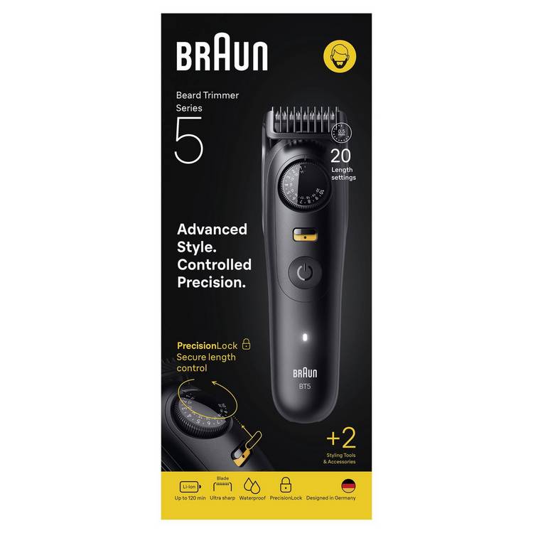 Braun BT 5500 beard trimmer, UK version