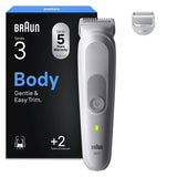 Braun BG 3500 Series 3 body trimmer, imported from the UK