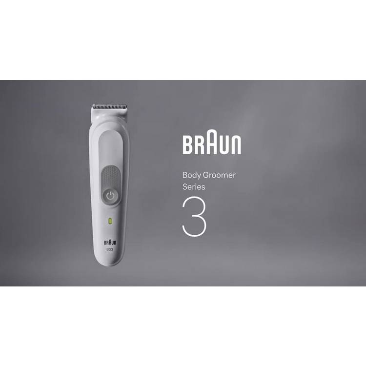 Braun BG 3500 Series 3 body trimmer, imported from the UK