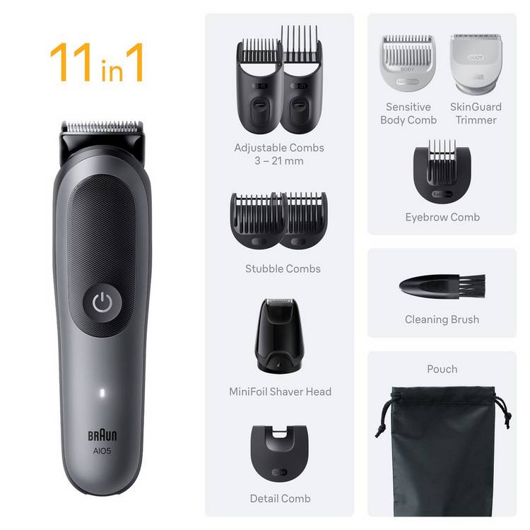 Braun 11in1 multi-grooming kit - British product
