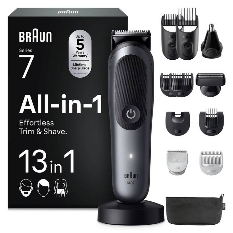 Braun 13-in-1 multi-grooming kit beard and hair clipper, imported from the UK