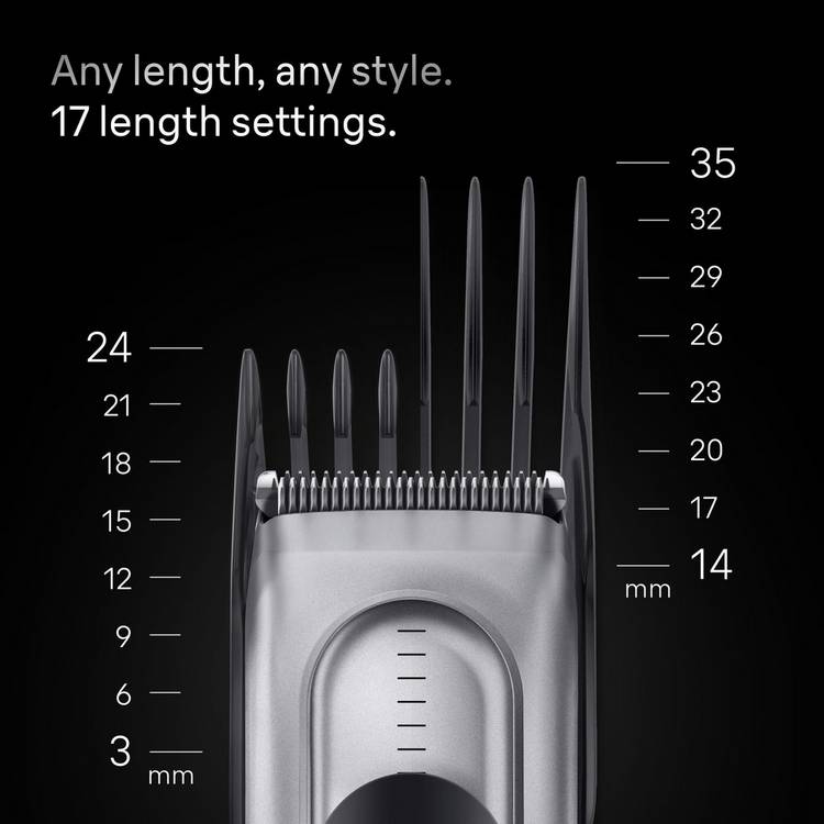 Braun HC 7590 Series 7 hair clipper with combs (British brand)
