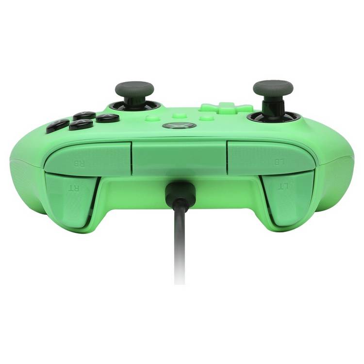 PowerA wired controller in green with Hall Effect thumbsticks, UK version