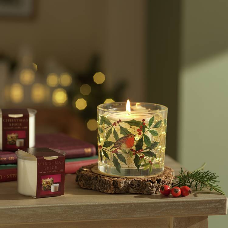 Argos Home Christmas Spice gel candle gift set medium, imported from the UK