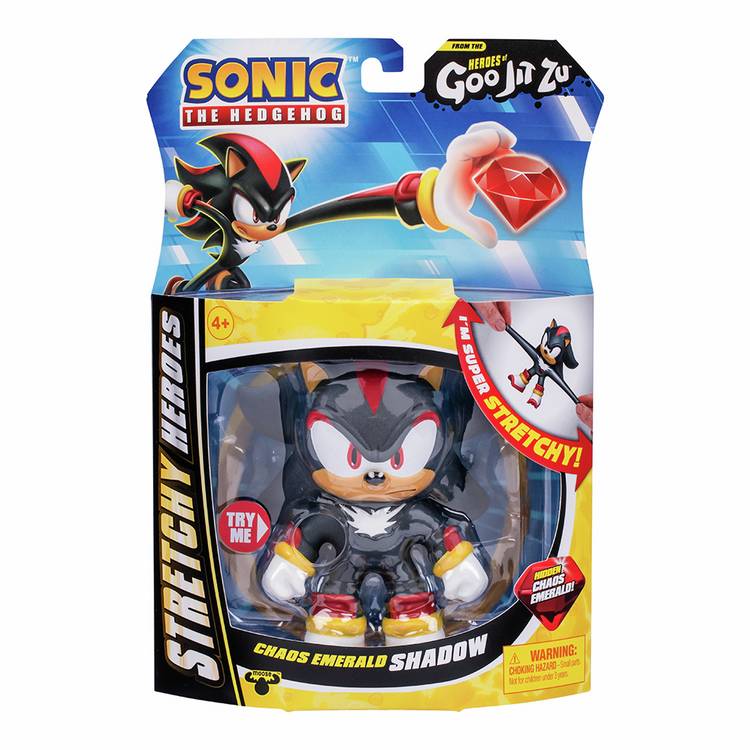 Heroes of Goo Jit Zu Sonic Shadow stretchy figure 4 inch (British brand)
