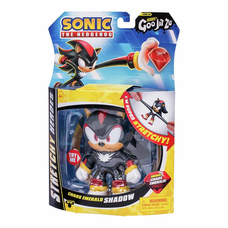 Heroes of Goo Jit Zu Sonic Shadow stretchy figure 4 inch (British brand)