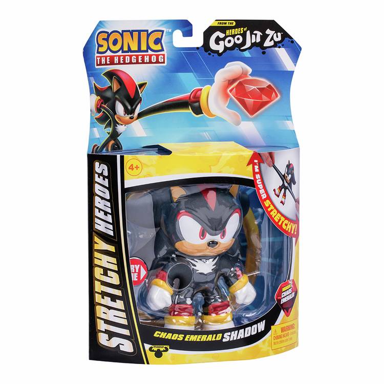 Heroes of Goo Jit Zu Sonic Shadow stretchy figure 4 inch (British brand)
