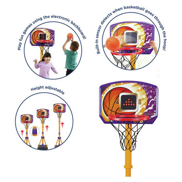 Vtech Counting Hoops Basketball Stand electronic toy, imported from the UK