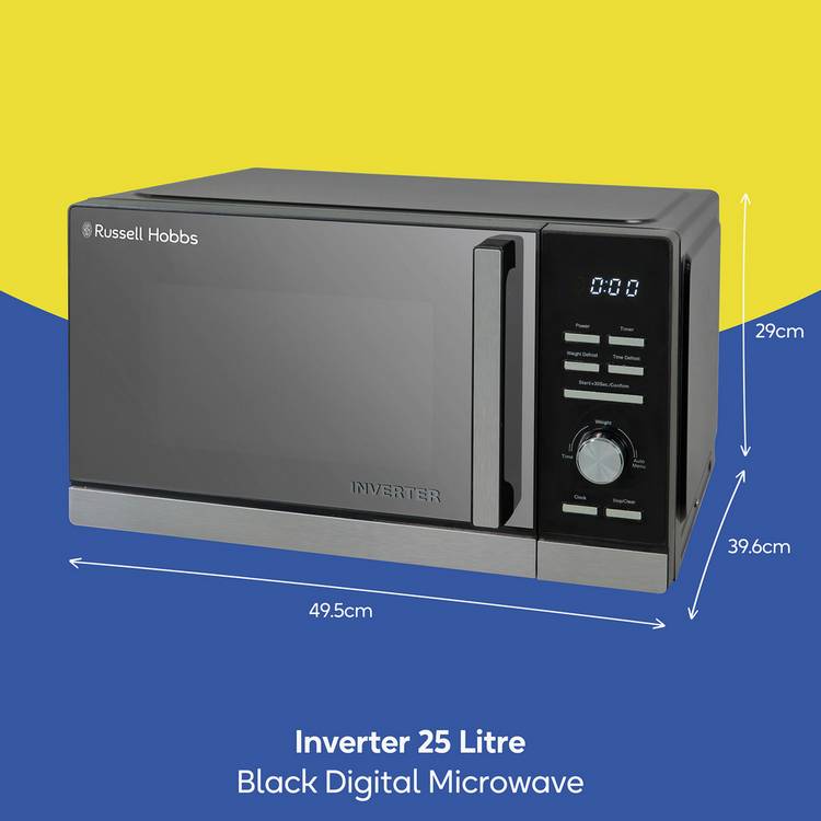 Russell Hobbs 900W inverter microwave 25L, UK version