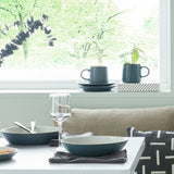 Denby stoneware pasta bowls charcoal 4-piece, imported from the UK