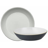 Denby stoneware pasta bowls charcoal 4-piece, imported from the UK
