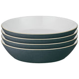 Denby stoneware pasta bowls charcoal 4-piece, imported from the UK