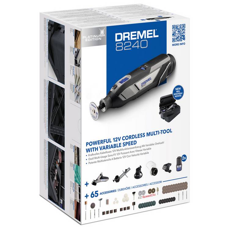 Dremel cordless multi tool platinum kit 12V - British product