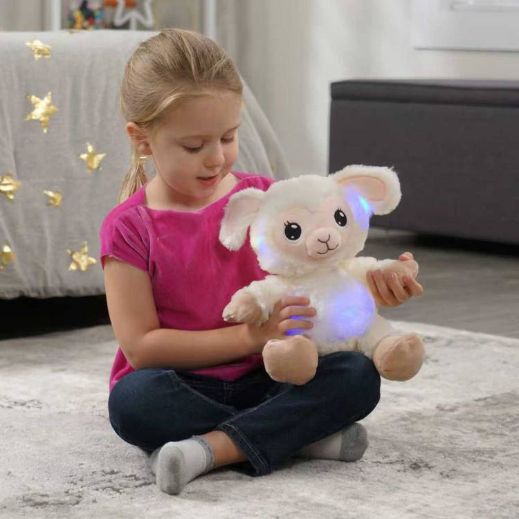 Lullabrites lamb soft toy nightlight 24cm (British brand)