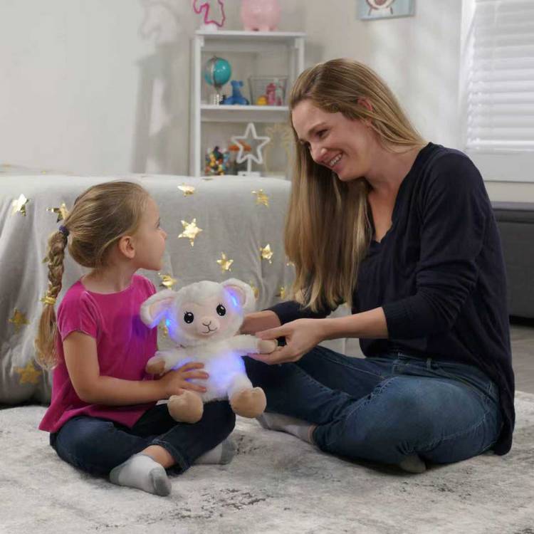 Lullabrites lamb soft toy nightlight 24cm (British brand)