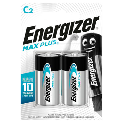 Energizer Max Plus C batteries 2 pack, UK version