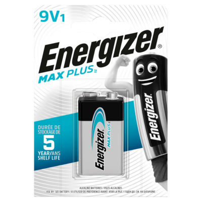 ASDA Energizer Max Plus 9V Alkaline Battery 1 Pack- Buy online at McGrocer