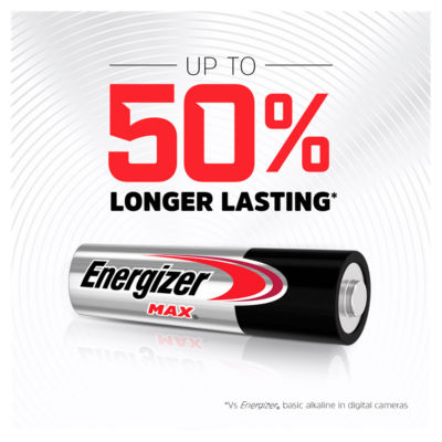 Energizer Max Alkaline AA batteries 10-pack, UK version