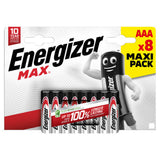ASDA Energizer Max AAA Alkaline Batteries 8 Pack- Buy online at McGrocer