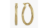 Argos Revere 9ct Yellow Gold Textured Hoop Earrings- Buy online at McGrocer