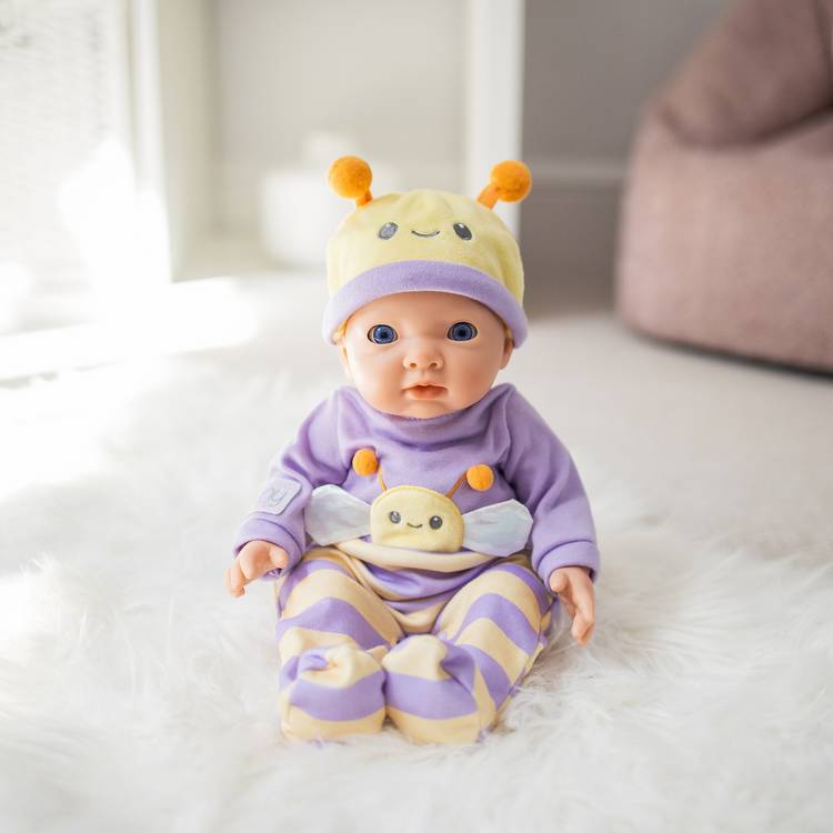 My First Tiny Treasures Busy Bee doll outfit 36cm, imported from the UK