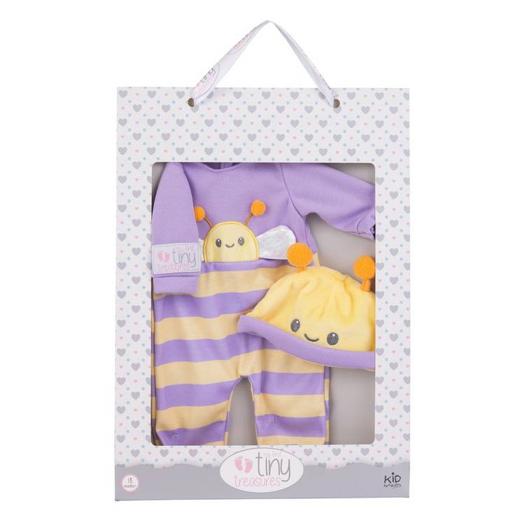 My First Tiny Treasures Busy Bee doll outfit 36cm, imported from the UK