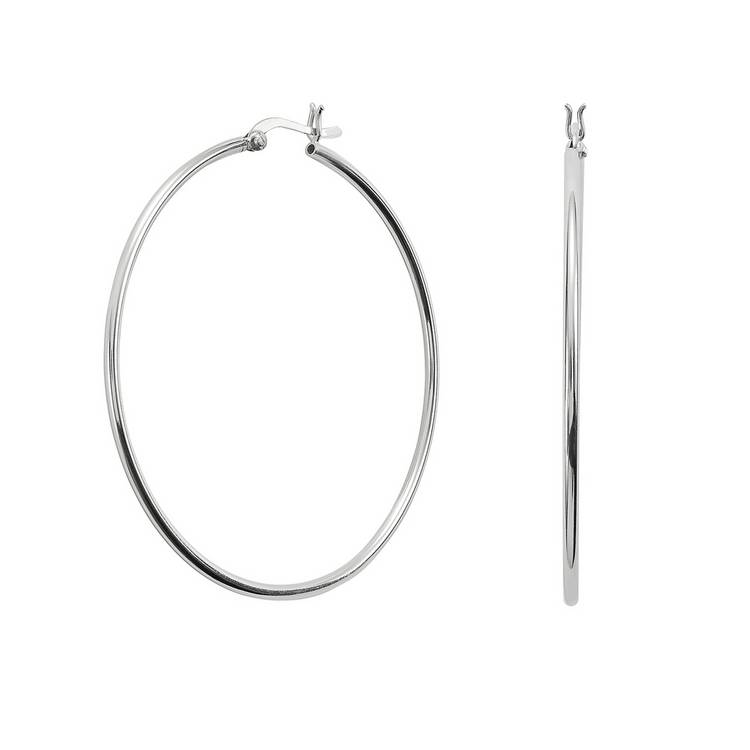 Revere sterling silver hoop earrings 57mm - British product