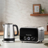 Russell Hobbs quiet boil kettle black 1.7 litre, imported from the UK