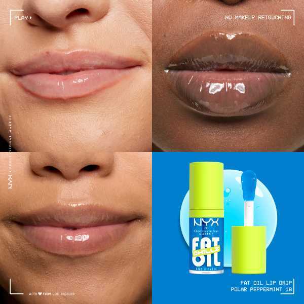 NYX Professional Makeup Fat Oil Lip Drip polar peppermint, imported from the UK