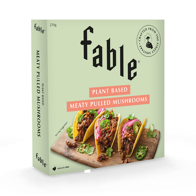 Holland & Barrett Fable Plant Based Meaty Pulled Mushrooms Meat Alternative 250g- Buy online at McGrocer