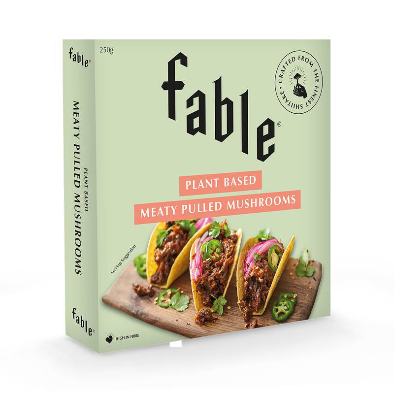Fable Meaty Pulled Mushrooms Plant Based 250g - British product