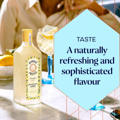 Bombay Citron Pressé Mediterranean Lemon gin 70cl - British product