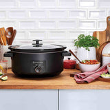Russell Hobbs slow cooker matte black 7L, imported from the UK