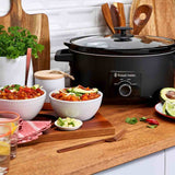 Russell Hobbs slow cooker matte black 7L, imported from the UK
