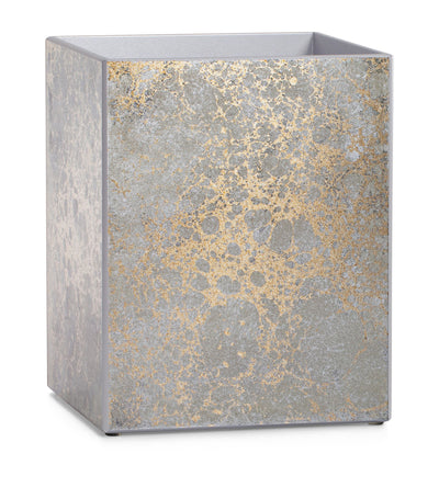 Harrods Labrazel Painted Glass Natasha Bathroom Waste Bin- Buy online at McGrocer