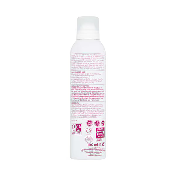 B. Shave Gel 190ml canister for sensitive shaving - British product