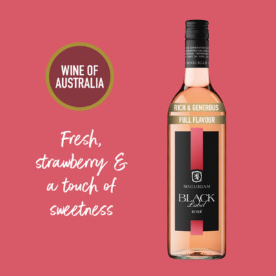 McGuigan Black Label Rosé 75cl, imported from the UK