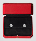 Cartier d'Amour extra-small white gold and diamond earrings - British product