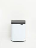 Brabantia white Bo waste bin 4L - British product